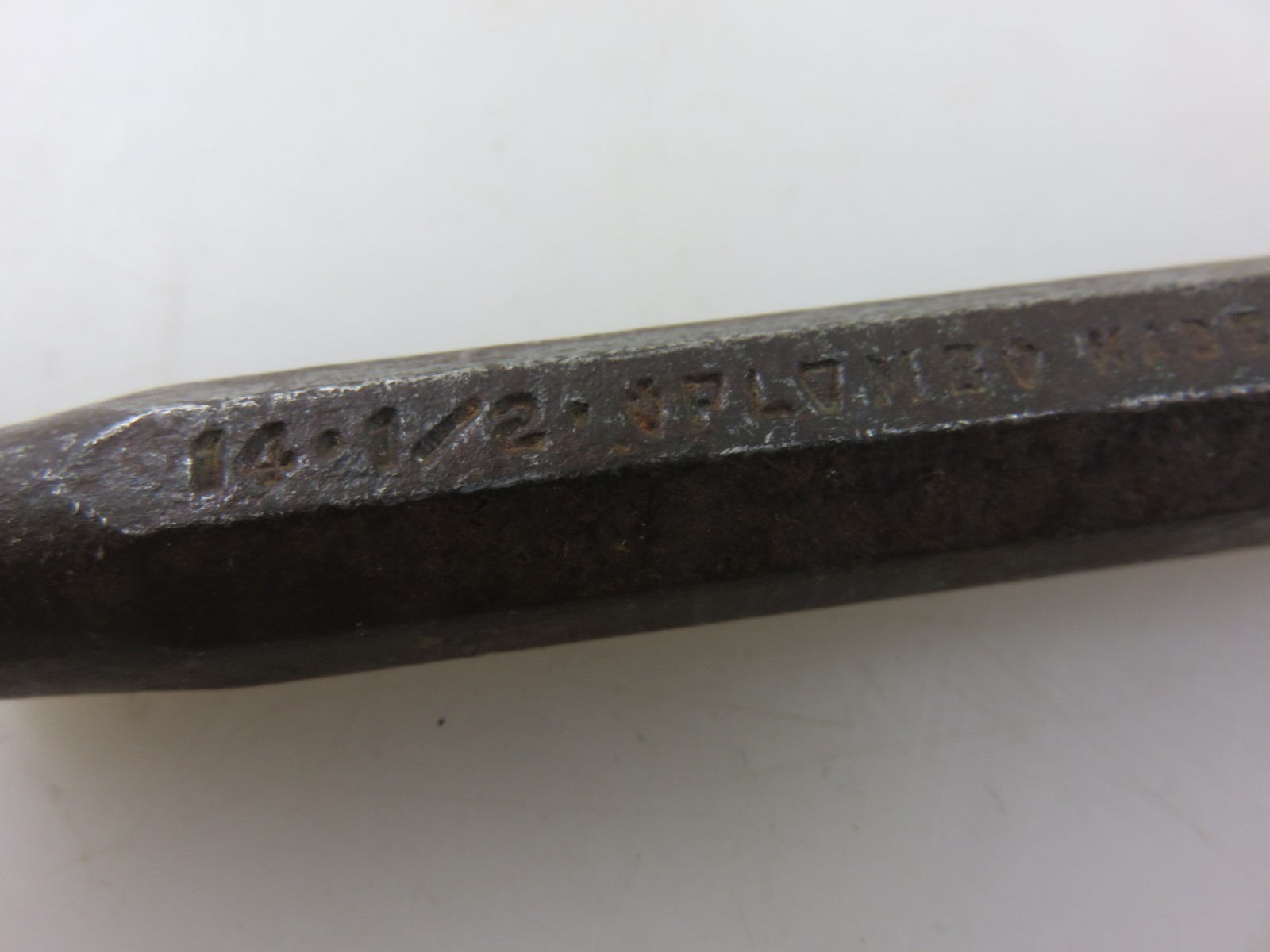 Plomb 14 Plumbing Lead Caulking Iron 1/2" Chisel Tip 11.5" Long Vintage USA