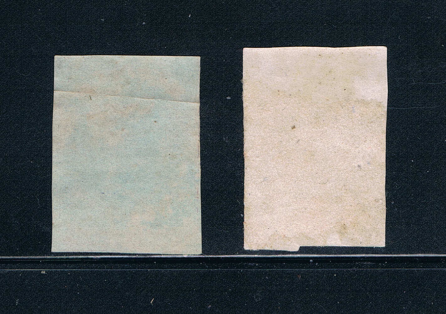 Ceylon 1857-64 - ½d Set - Imperf-Unwatermarked - SC 14-15 [SG 16-17] - USED S4