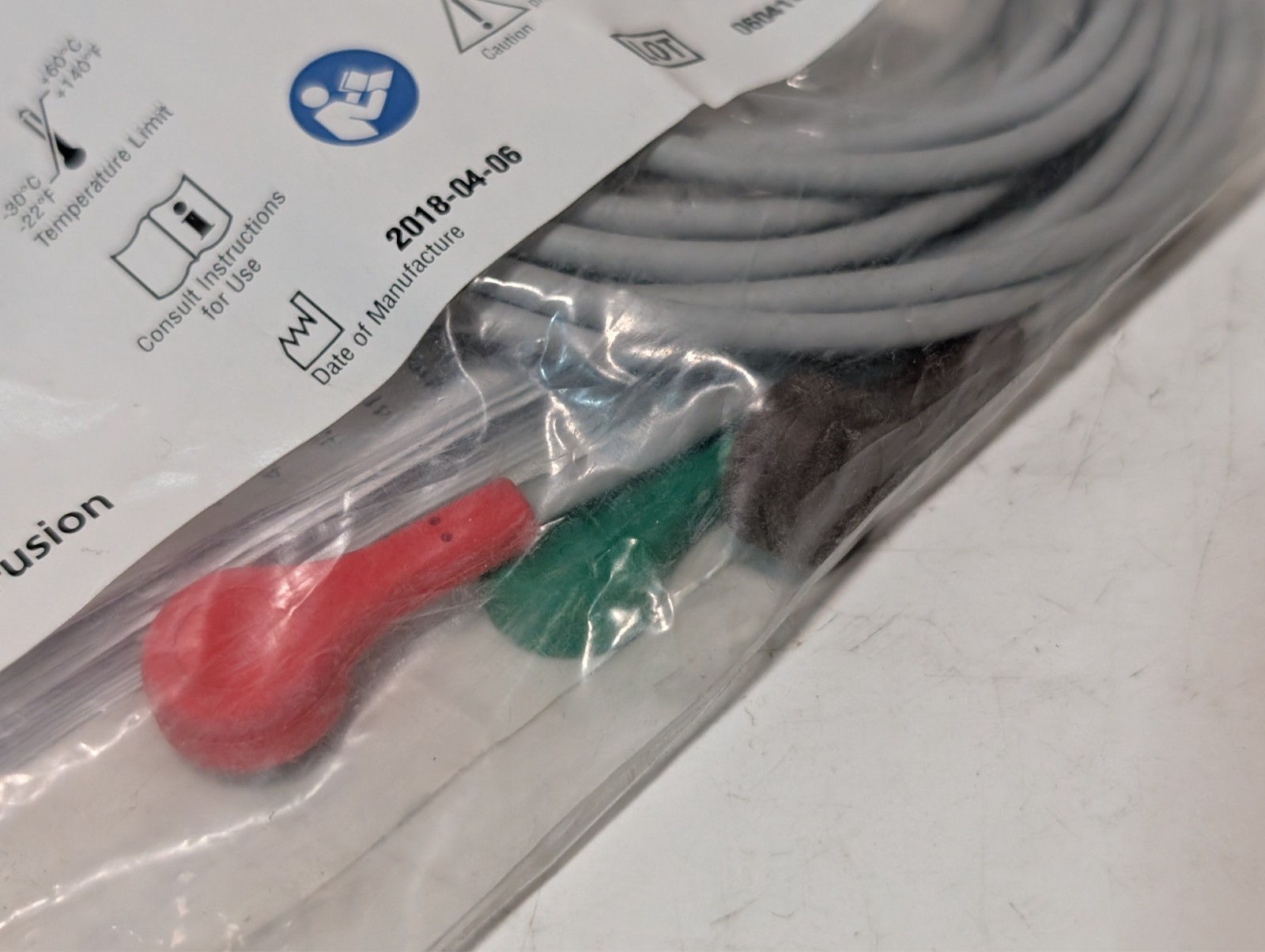 CareFusion 411202-005 Multi-Link ECG leadwire 5-lead snap AHA 29/51 in as shown