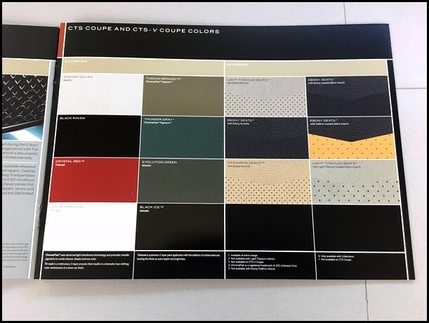 2011 Cadillac CTS-V CTS Coupe 14-page Original Sales Brochure Catalog