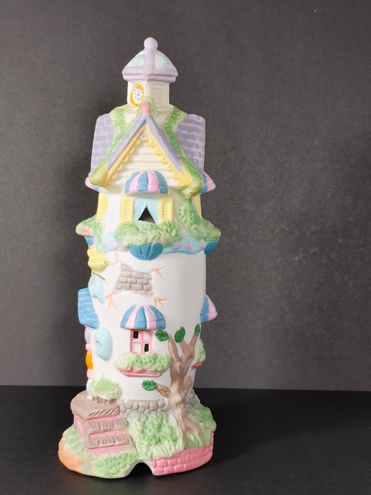 Cottontale Cottages Vintage 1995 Porcelain House Ceramic Train Station Tower