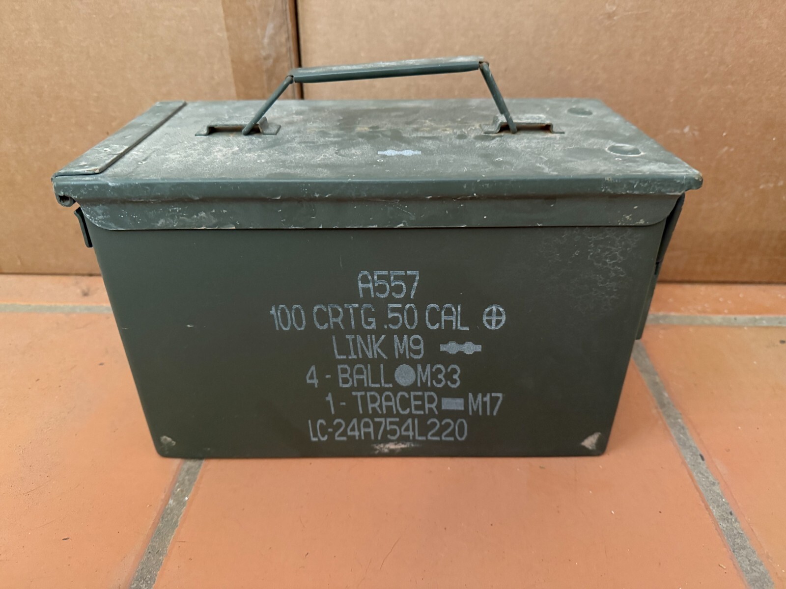 M2A2 M2A1 50 Cal 5.56mm Ammo Can Military Surplus USA