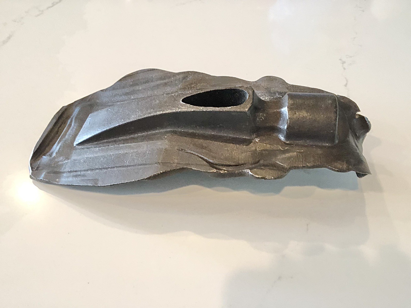 1920s Metal Hammer Forging, Antique Tool Claw Hammer Head, Forged Mold RARE