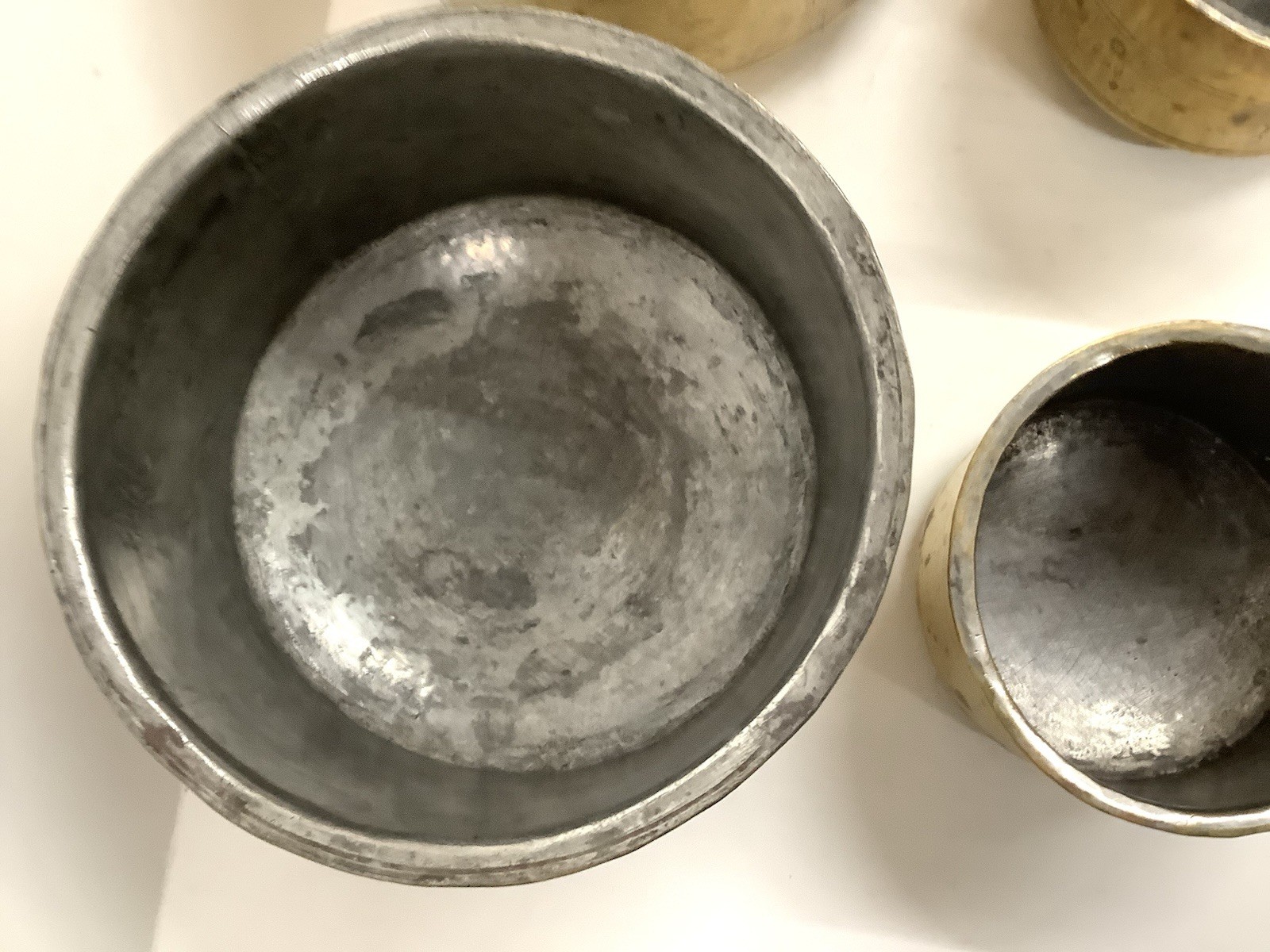 NEW LOWER PRICE--Vintage Traditional Indian Tin Lined Brass Cookware