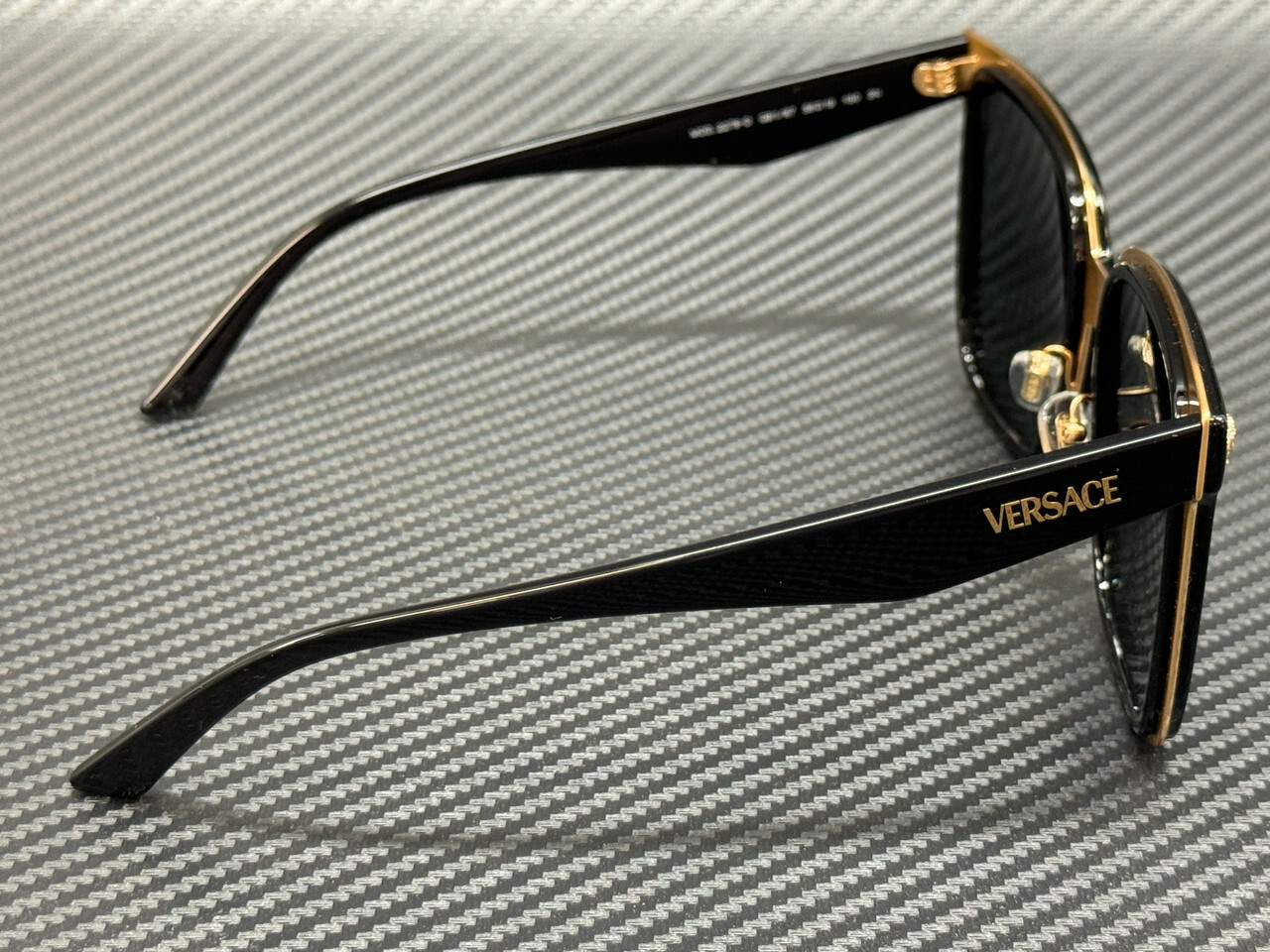 VERSACE VE2278D GB1 87 Black Grey Women's 58 mm Sunglasses