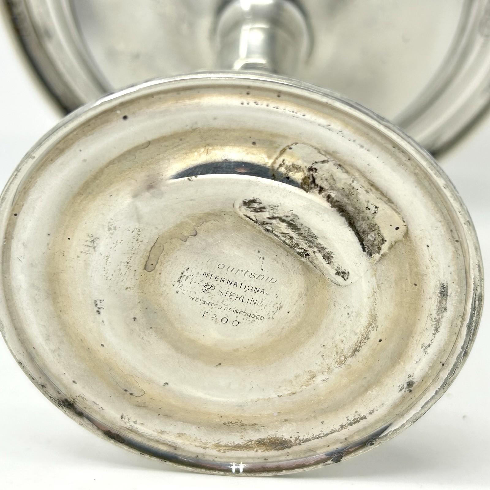 International Silver Courtship T200 Sterling Silver 6 Inch Compote Candy Dish