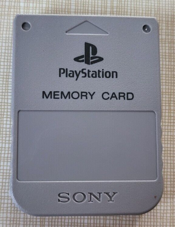 Playstation 1 PS1 Official OEM 15 Block Memory Card SCPH-1020 TESTED US SELLER
