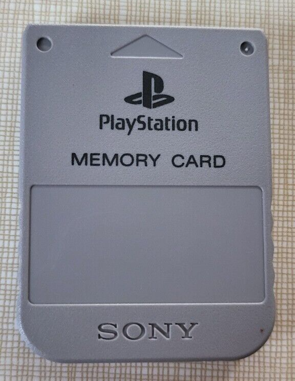 Playstation 1 PS1 Official OEM 15 Block Memory Card SCPH-1020 TESTED US SELLER