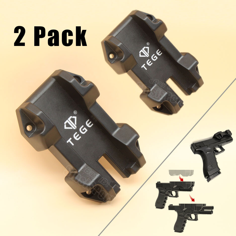 2Pcs Gun Magnetic Mount Holder 55lbs Magnet Holster Concealed in Car Wall Desk