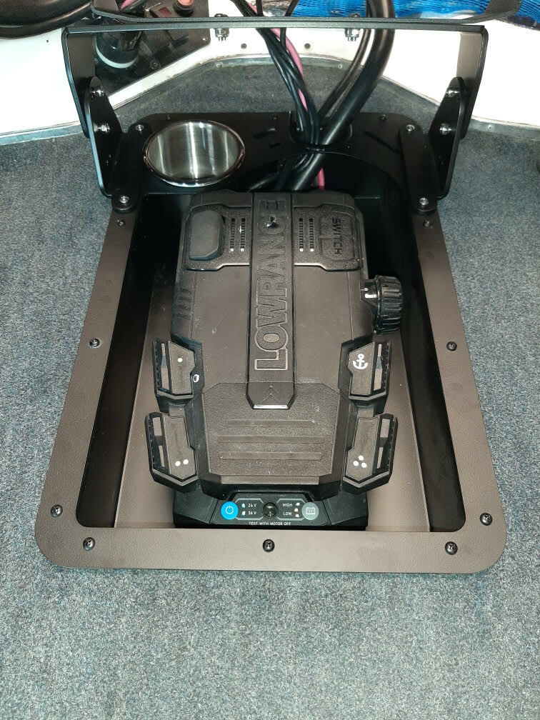 Recessed Trolling Motor Foot Pedal Pan Tray