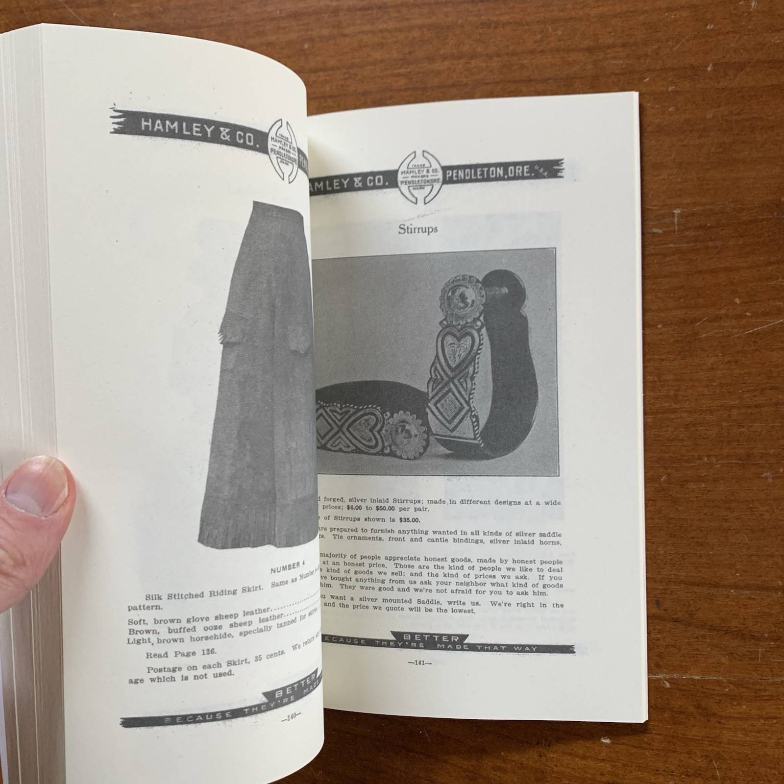 1915 Hamley Saddles Catalog No. 10 / Facsimile