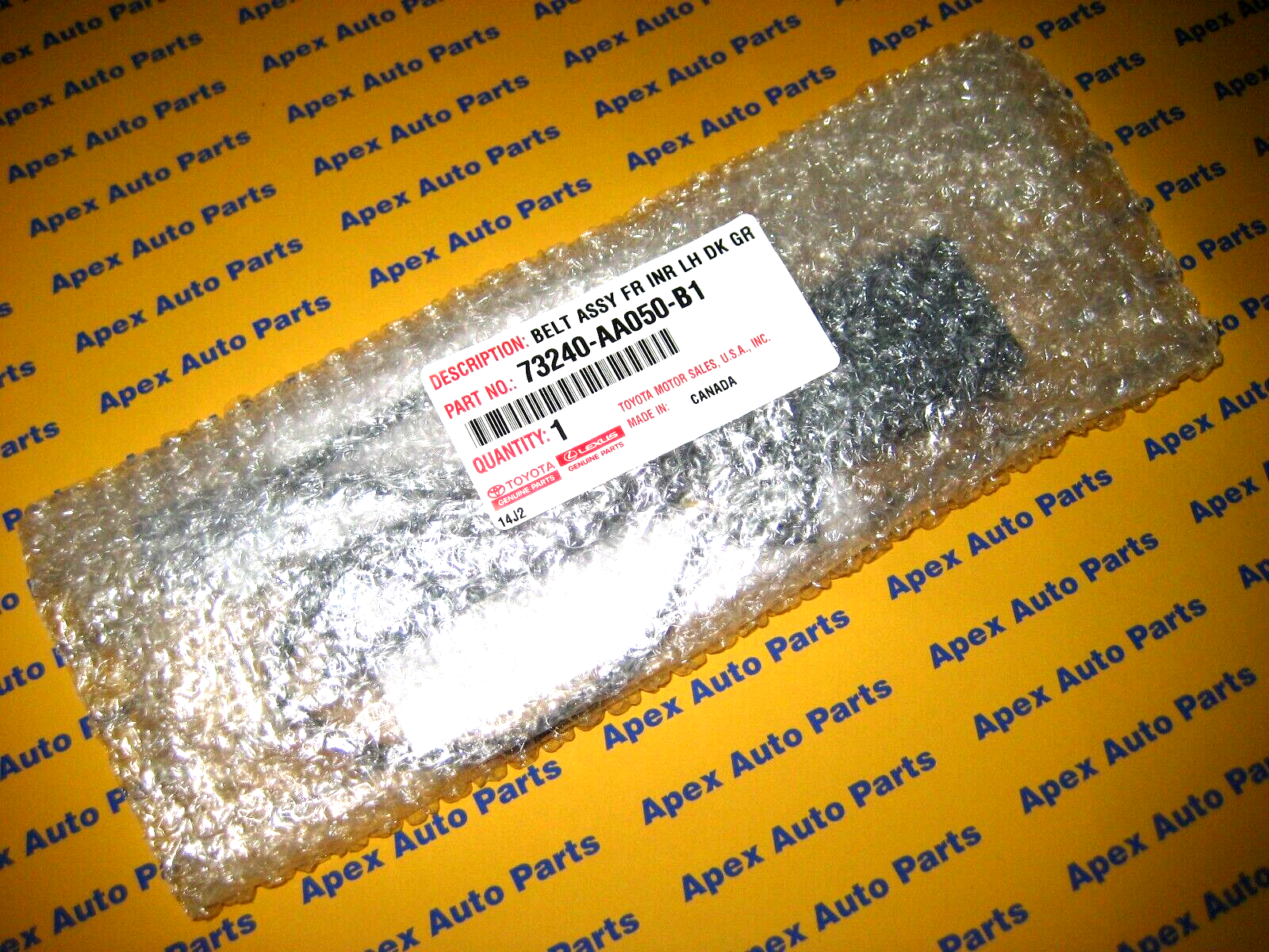 Toyota Camry Drivers Front Seat Belt Buckle NON Power Seat 2002-2003 OEM Black