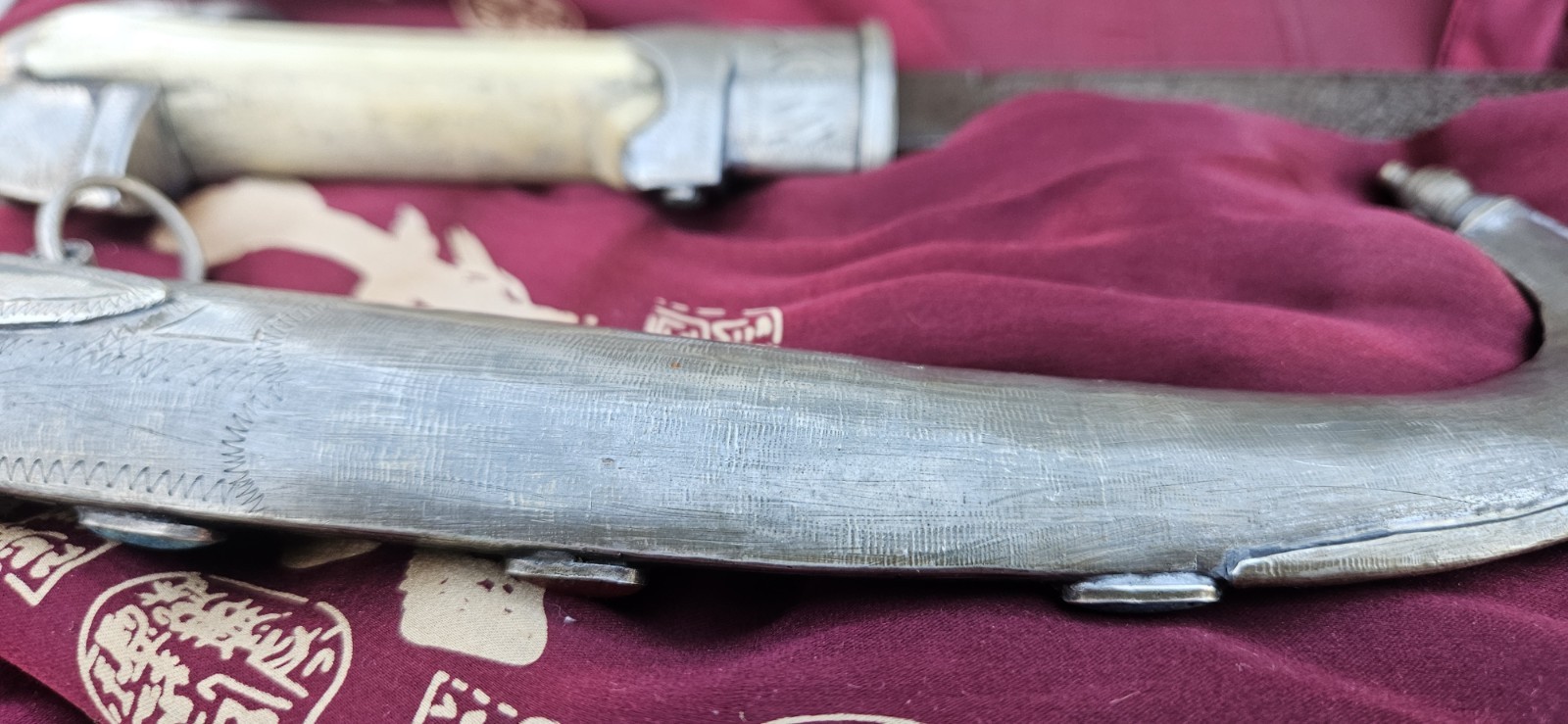 Moroccan Jambiya Dagger - Antique with Bone Hilt