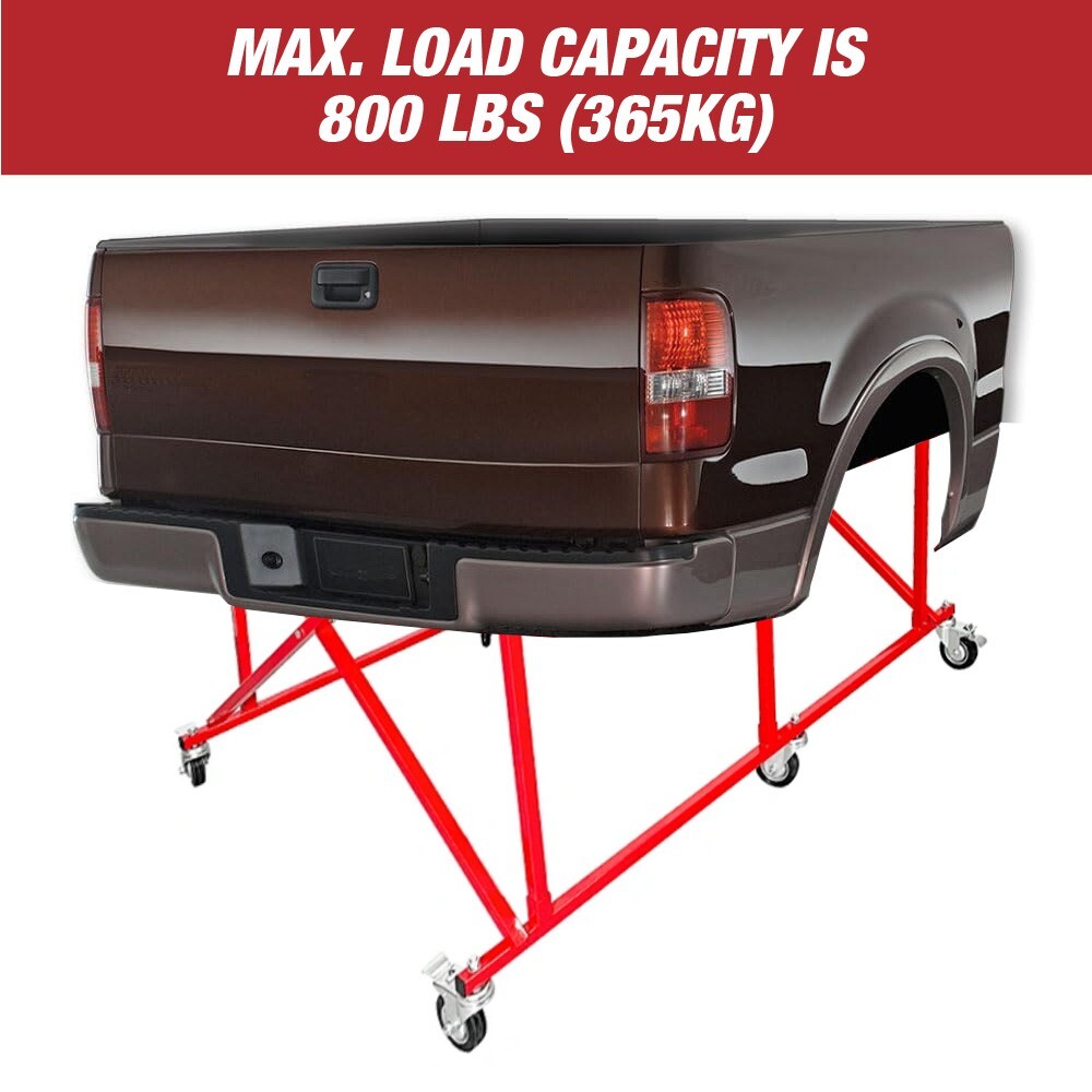 Pick Up Bed Dolly - Easily Fold Large Auto Body Truck Bed Cart Holds up to 800lb