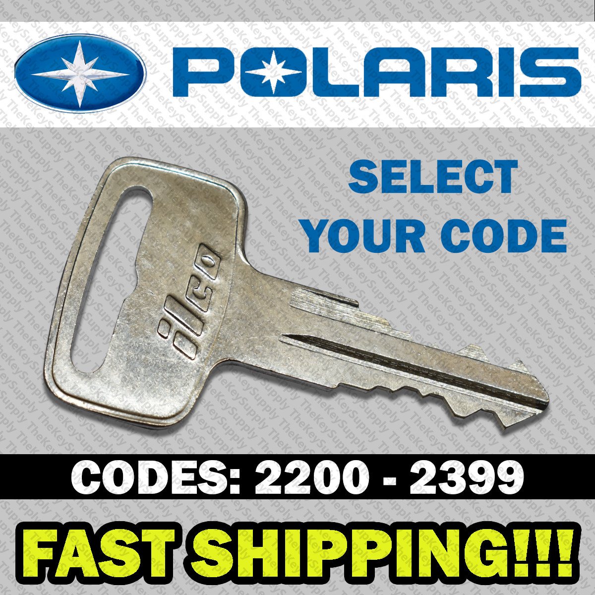 Polaris ATV Ranger RZR Snowmobile Key Cut to Your Code 2200 - 2398