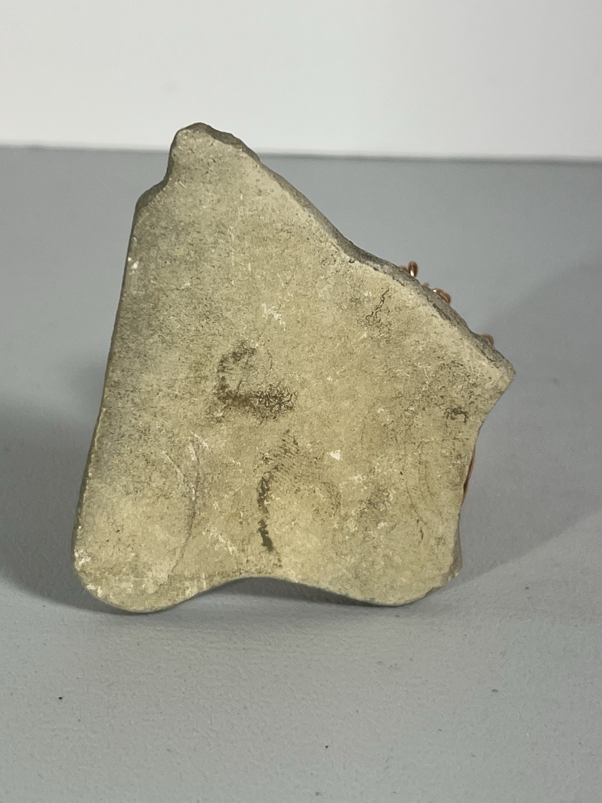 Handmade 2.25” Copper Wire Bonsai Tree Sculpture On Stone Base Decor Mini (D)