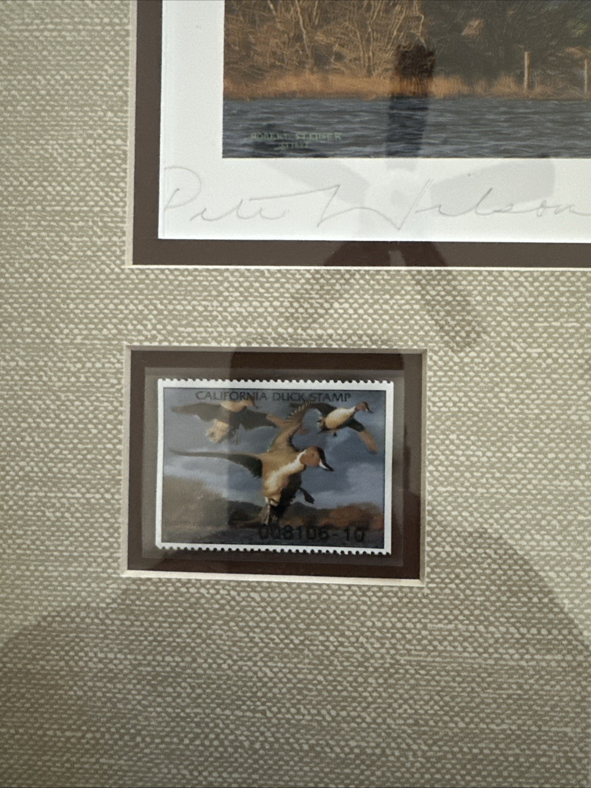 1997 California Duck Stamp Pete Wilson Governor's Edition 77/350