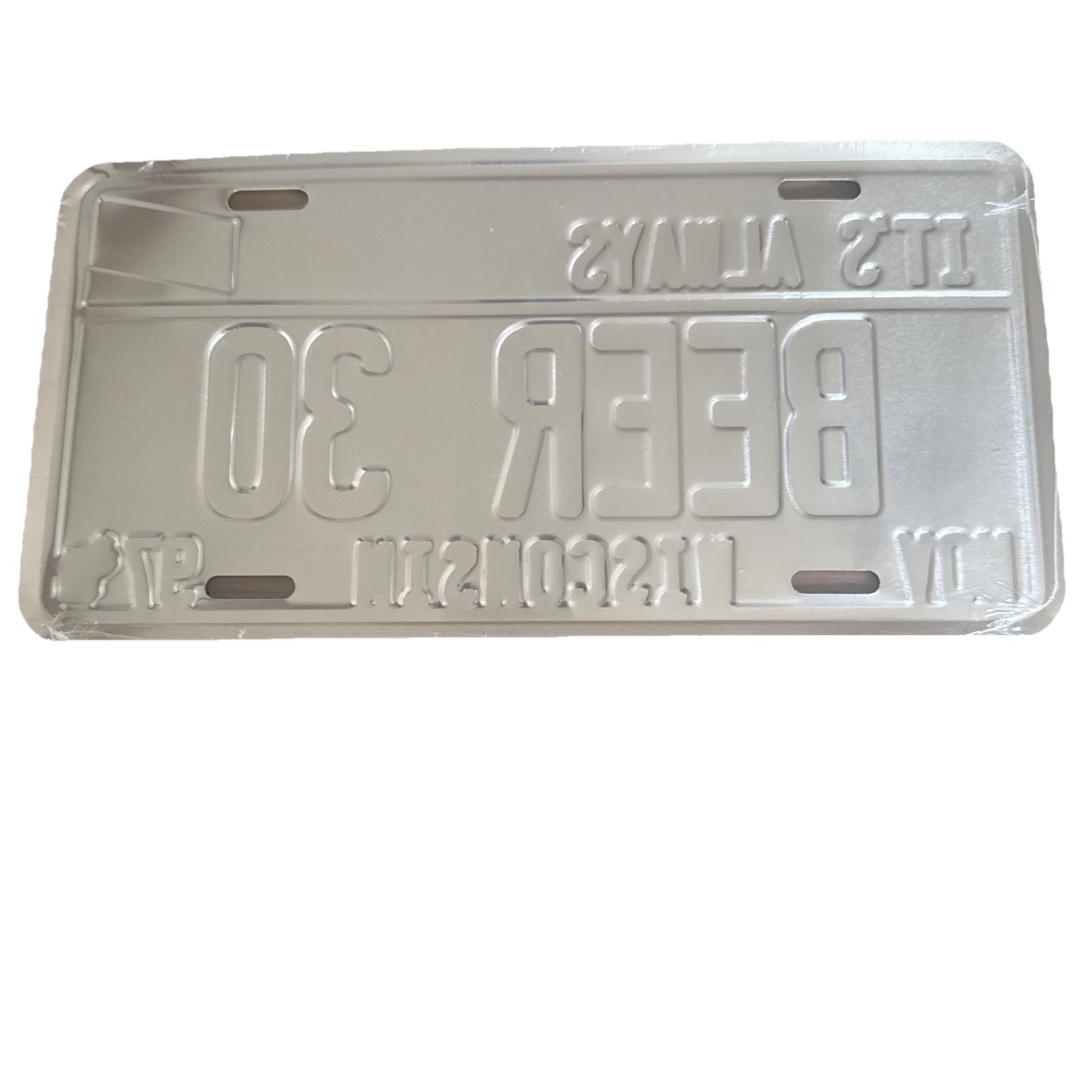 Walter’s Premium Pilsener Beer “Beer 30” Novelty License Plate – Wisconsin 1997