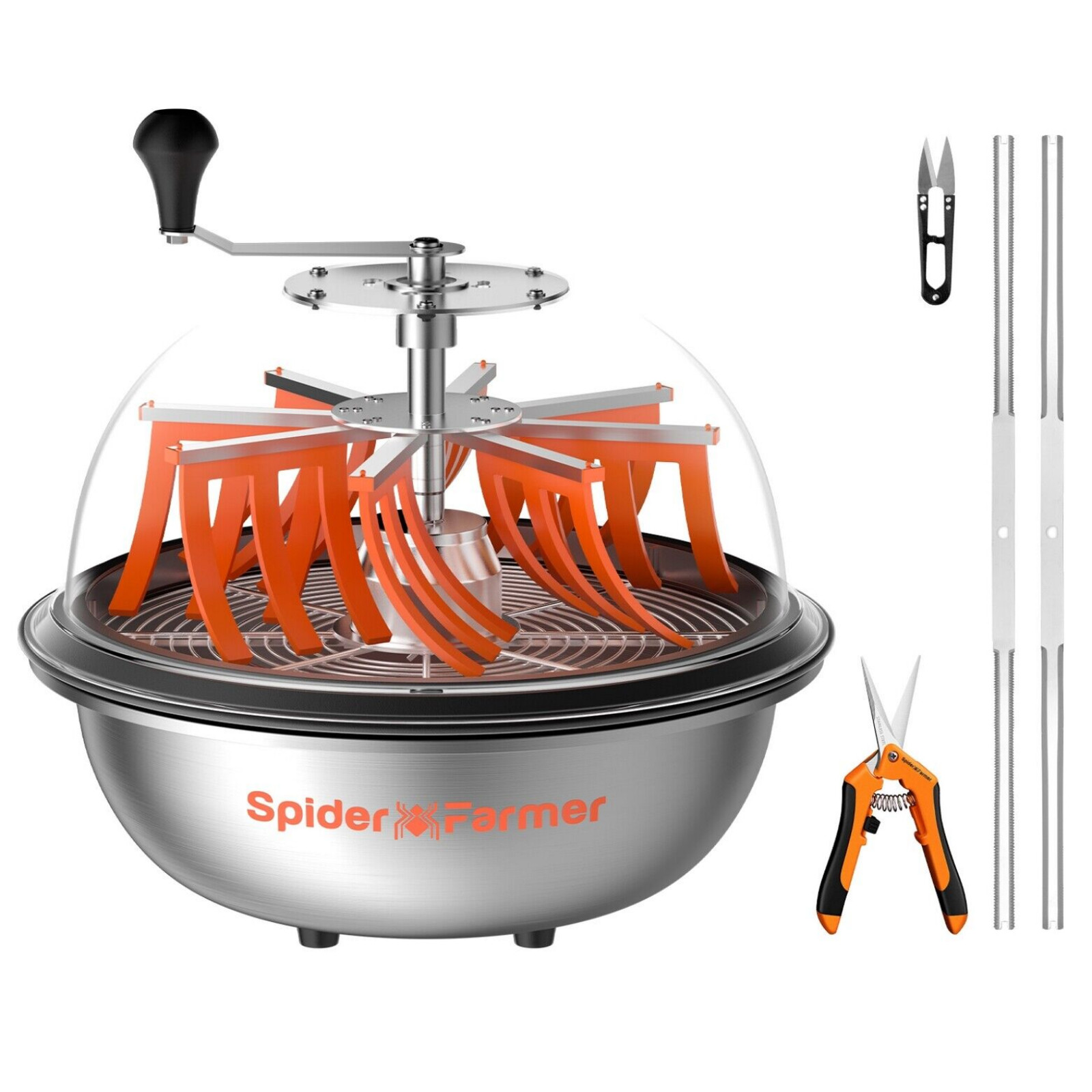 Spider Farmer 16 Inch Bud Leaf Bowl Trimmer with Serrated Blades for Hydroponics