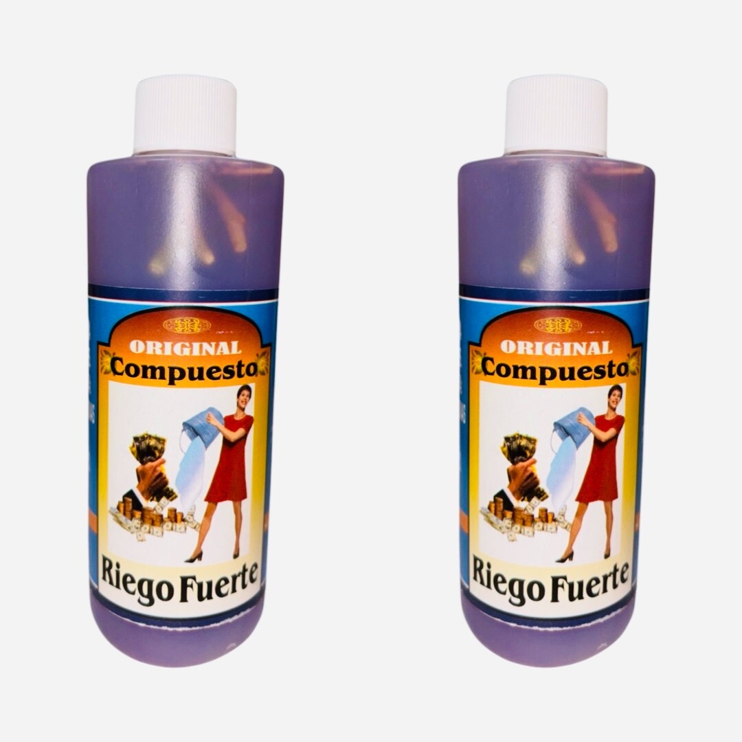 2PACK- RIEGO FUERTE Agua Espiritual Para Limpias y Despojos - Spiritual Water