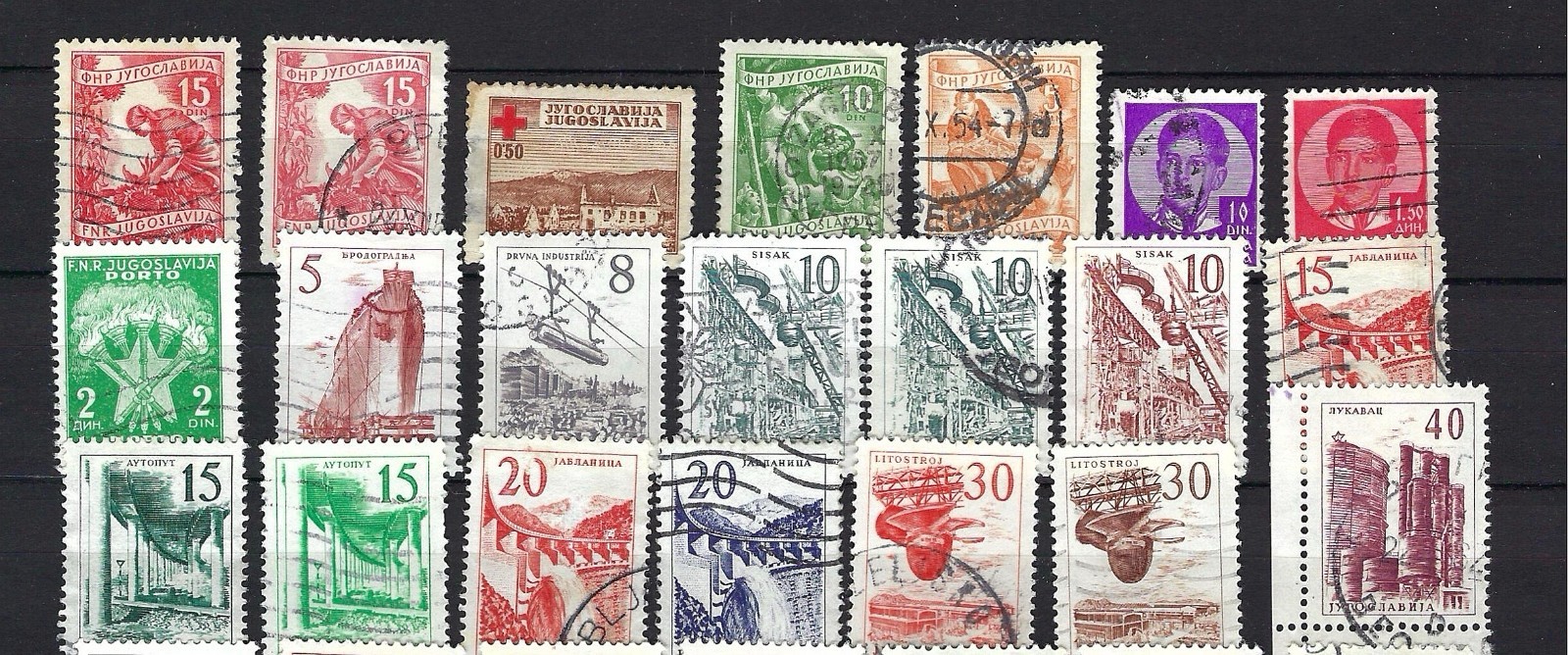 YUGOSLAVIA Used Stamps - 50 Different - Nice Lot- Great Value - Take a Look!