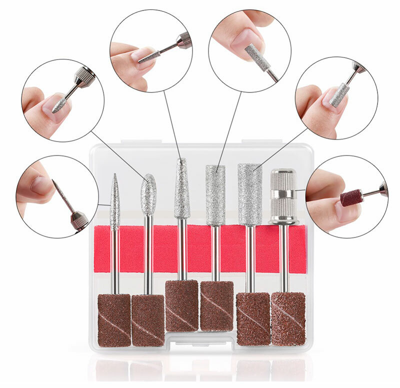 Electric Nail Drill File Acrylic Art File Manicure Pedicure Portable Machine Kit