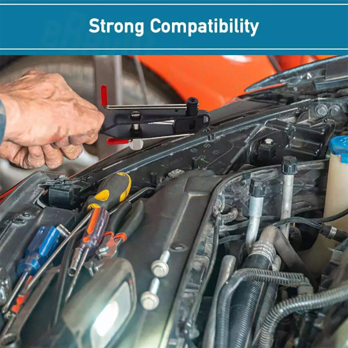 14Pcs CV Joint Boot Clamp Pliers with CV Boot Clamps Kit Ear Type Banding Tool