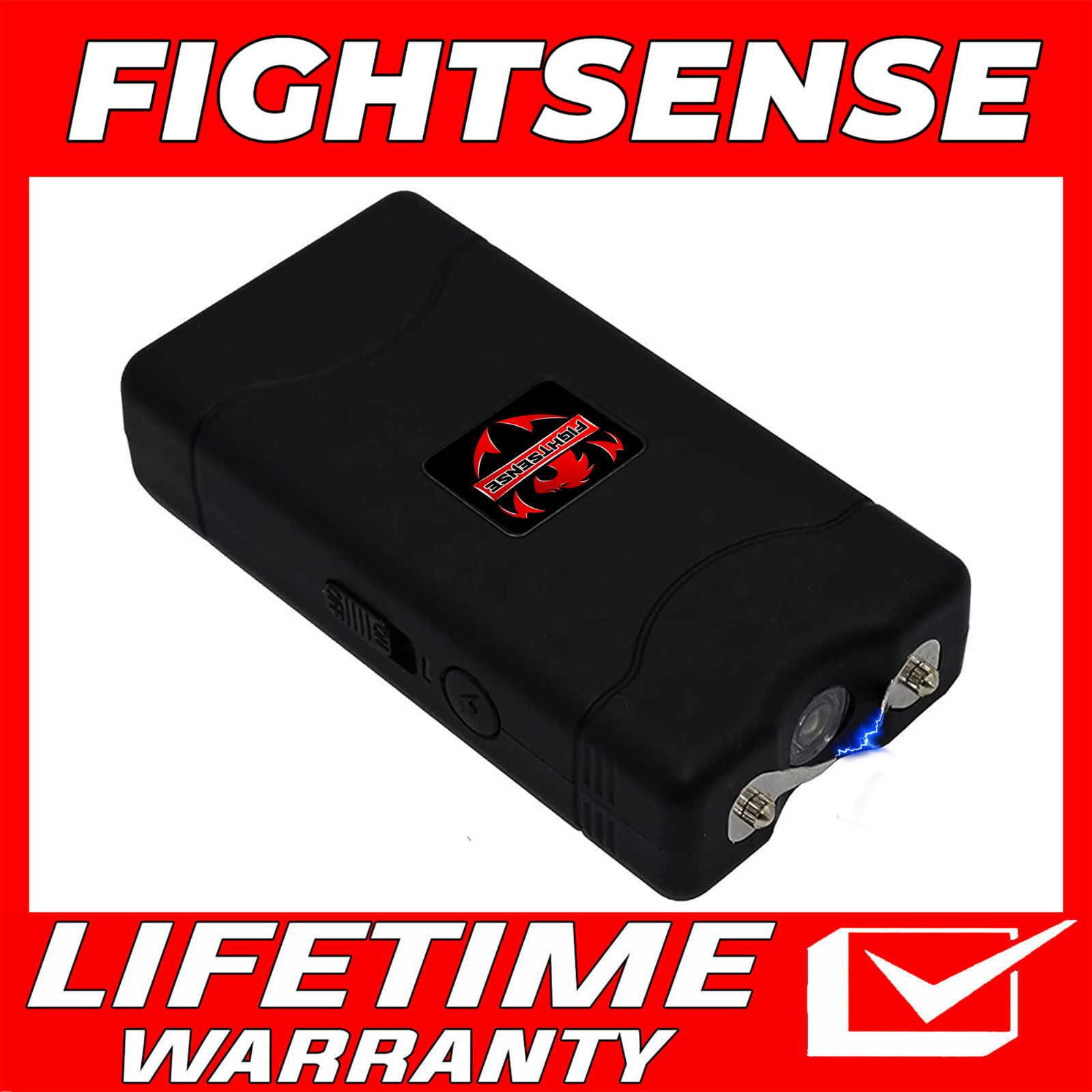 Self Defense Stun Gun with LED Flashlight & 10MV Max Power Rechargeable battery