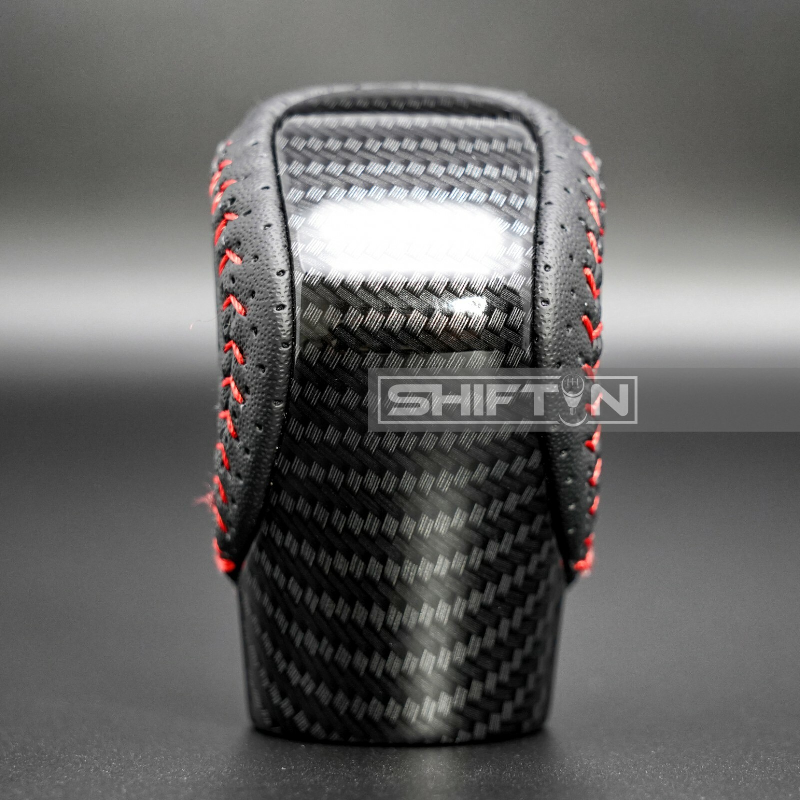 Red Stitch Carbon Fiber Shift Knob for Lexus ES300h GS GX RC IS350 NX200t RX450h
