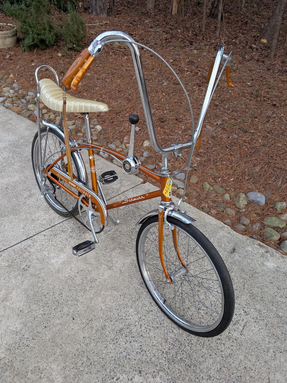 SCHWINN 1966 COPPERTONE Bicycle 5 speed FASTBACK STINGRAY 20 inch Bike ORIGINAL