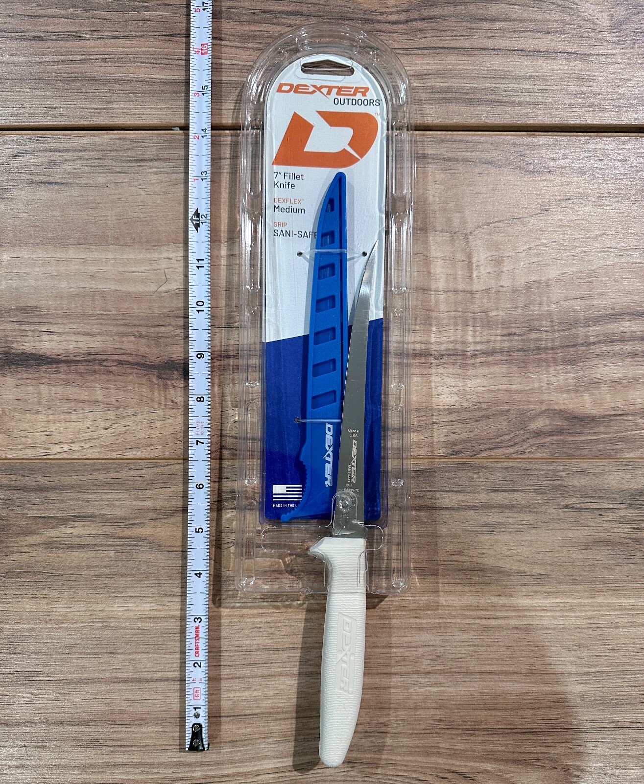 Dexter Russell 7" Sani-Safe Narrow Fish Fillet Knife with Blade Sheath.28313