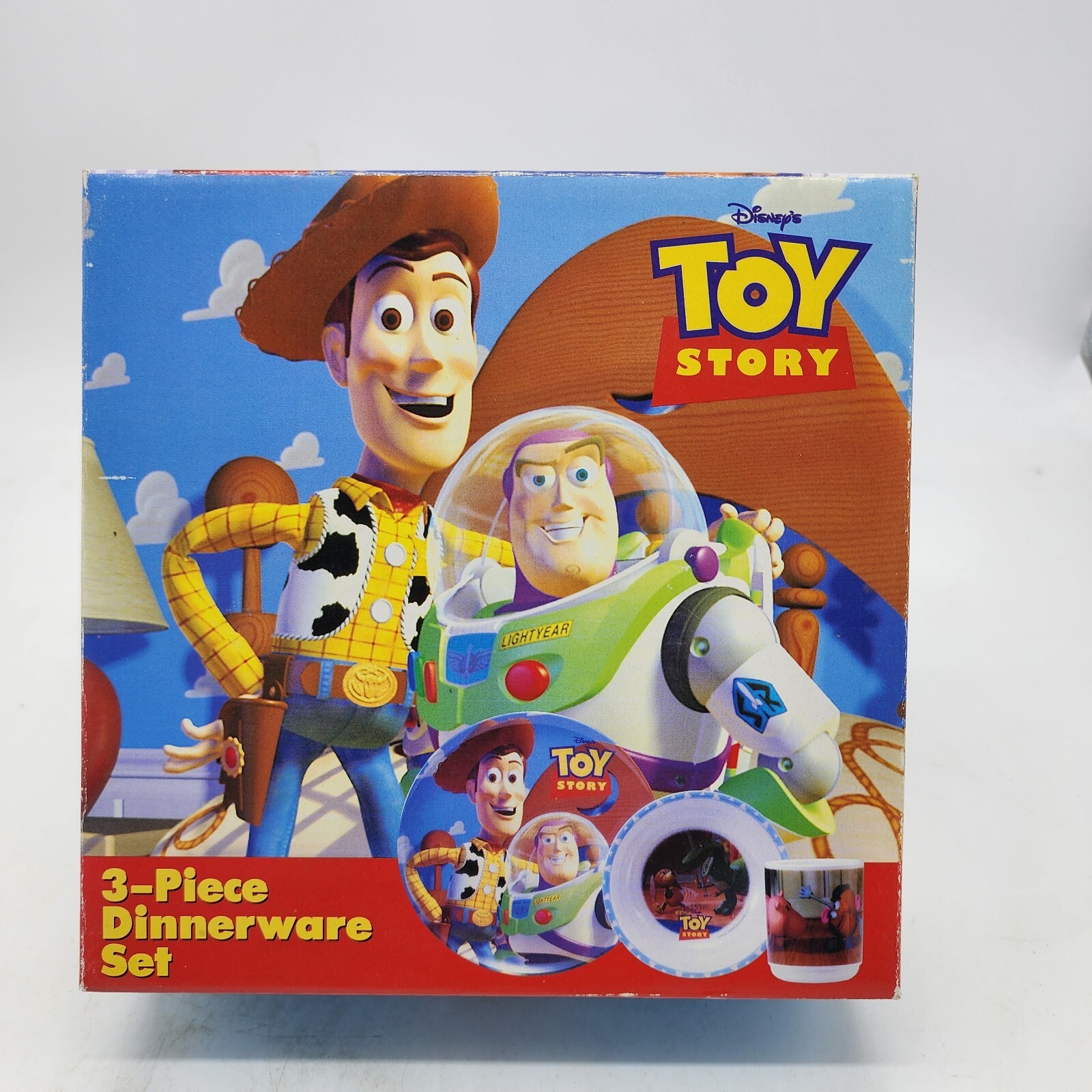 Vintage Toy Story Dinnerware Set Brand New Zak Design 3 Piece Set 1995 Free Ship
