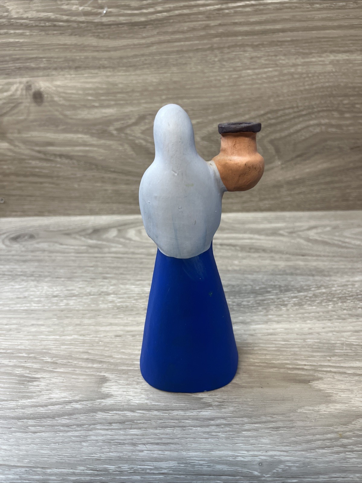 Myan/Mexican terracotta clay sculpture 7” Tall Women