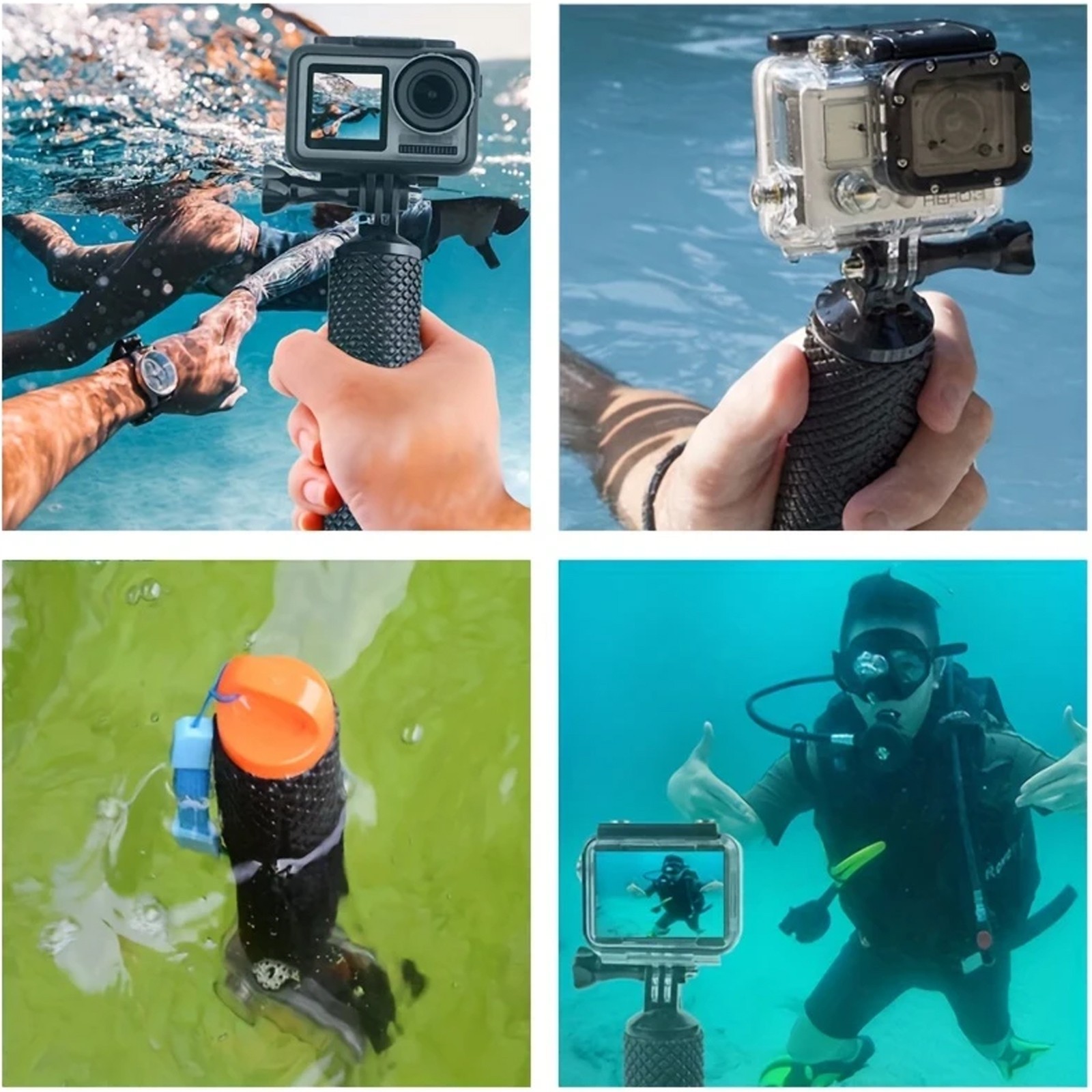 Floaty Floating Hand Grip Handle Mount Float for GoPro Hero 3+ 4 5 Sport Cameras
