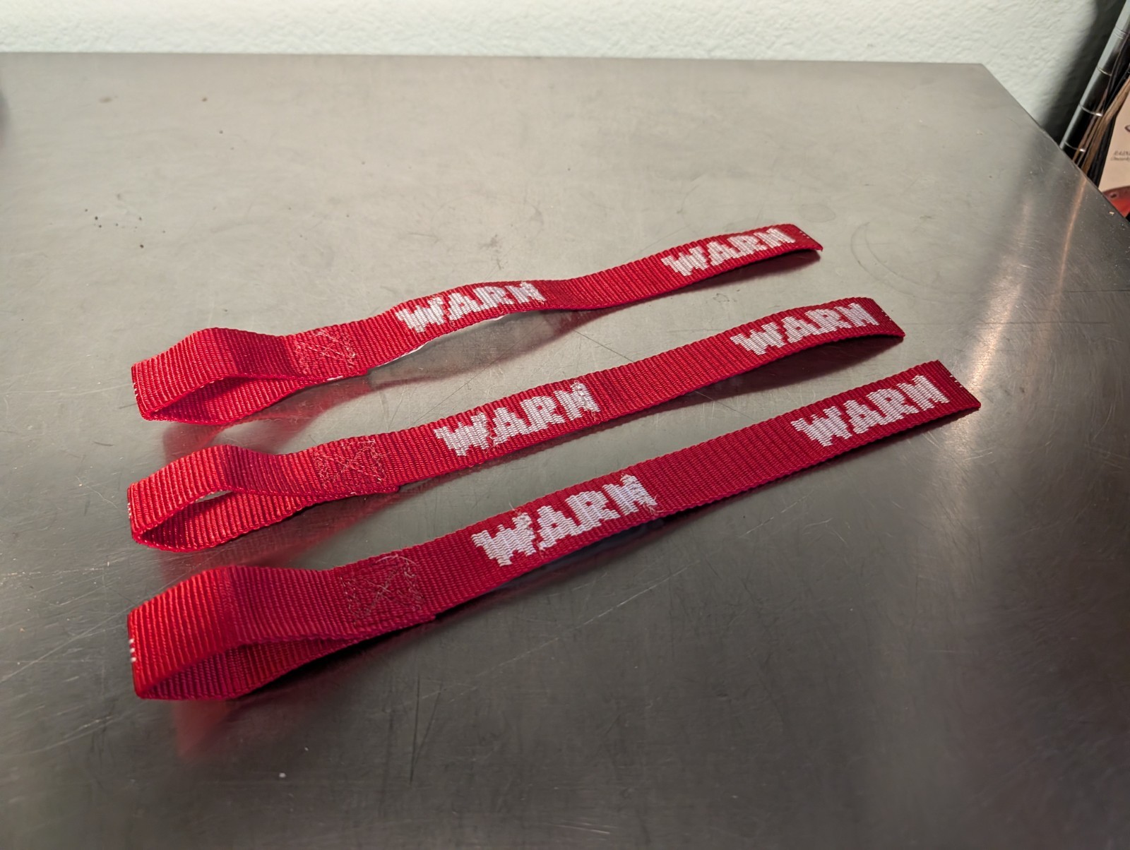 Warn 69645 Red Hook Strap Pull Grab(3ea)