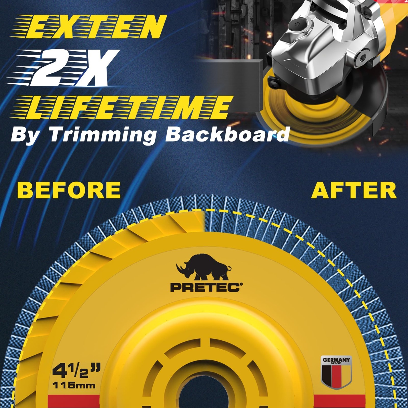 4-1/2" Zirconia Sanding Flap Discs 40 60 80 120 Grit 4.5" x 7/8" Grinding Wheels