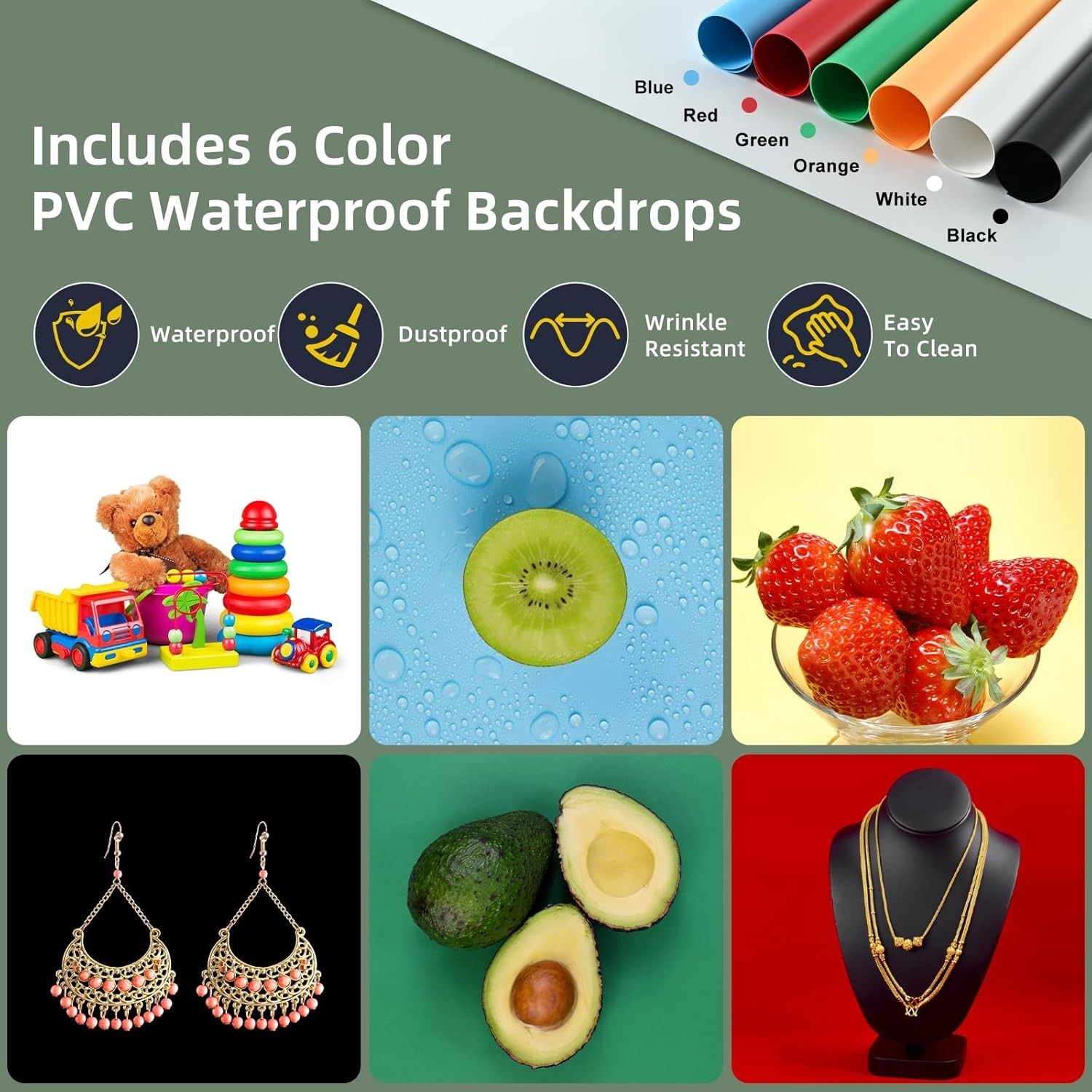 12"x12"x12" Photo Studio Light Box Photography, Desktop Tripod & 120 LED(CRI95)