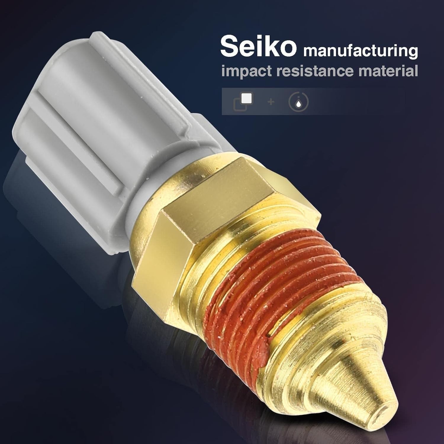 Engine Coolant Temperature Sensor F5AF-12A648-AA Compatible with Ford Lincoln