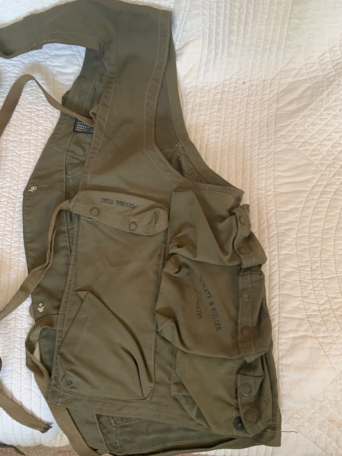 US Army Air Forces WWII Type C-1 Emergency Sustenance Vest w/ Holster
