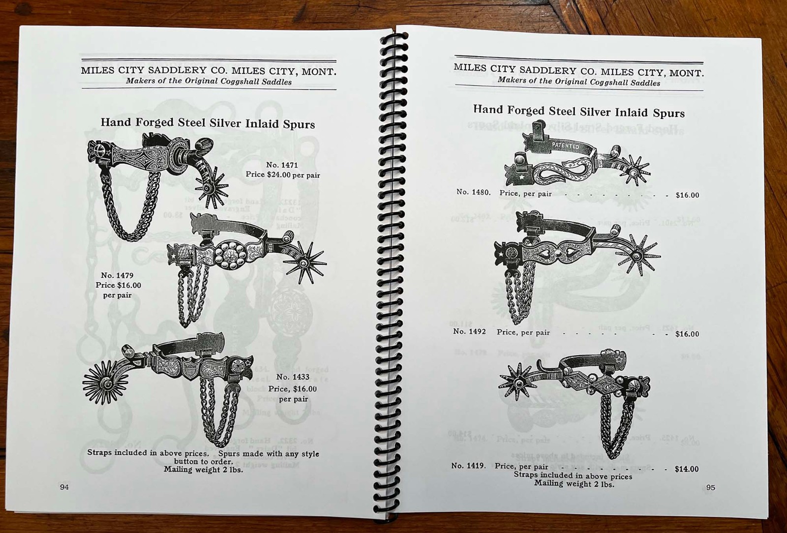 NICE LARGE MILES CITY SADDLERY CO Cowboy BIT & SPUR Catalog NEW Reprint