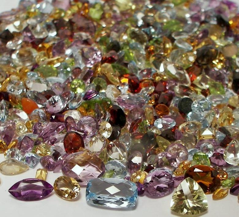 50+ CARAT MIX LOT LOOSE FACETED NATURAL GEMSTONES MIXED GEMS WHOLESALE GEMSTONES