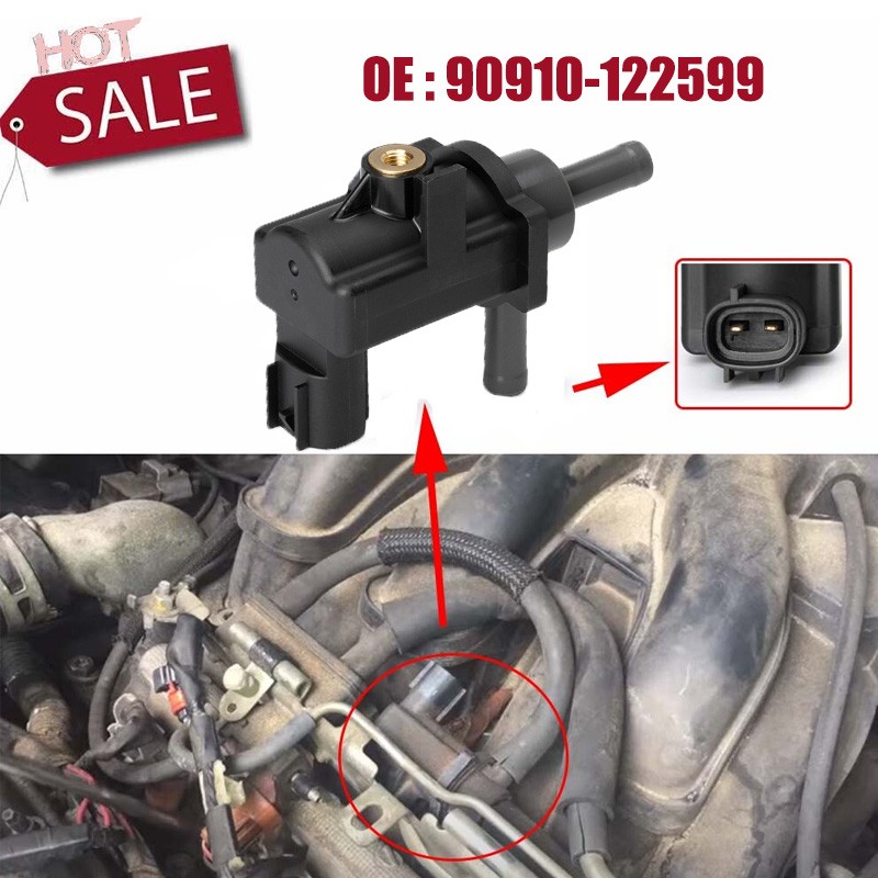 🔥 Toyota & Lexus Evap Vacuum Vapor Canister Purge Valve Solenoid 90910-12259 🔥