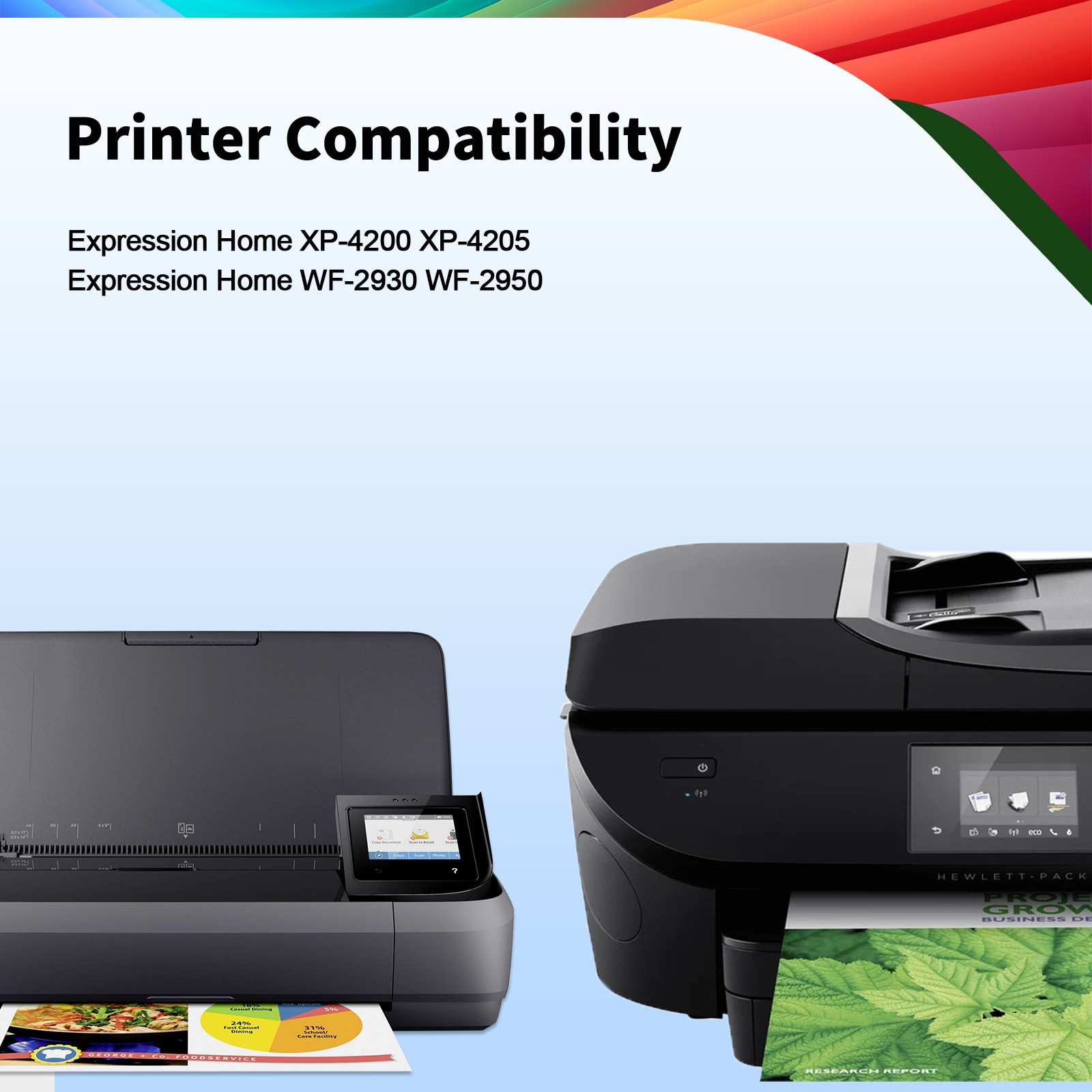 232XL Ink Replacement for Epson XP-4200 XP-4205 WF-2930 WF-2950 Printer (4-Pack)