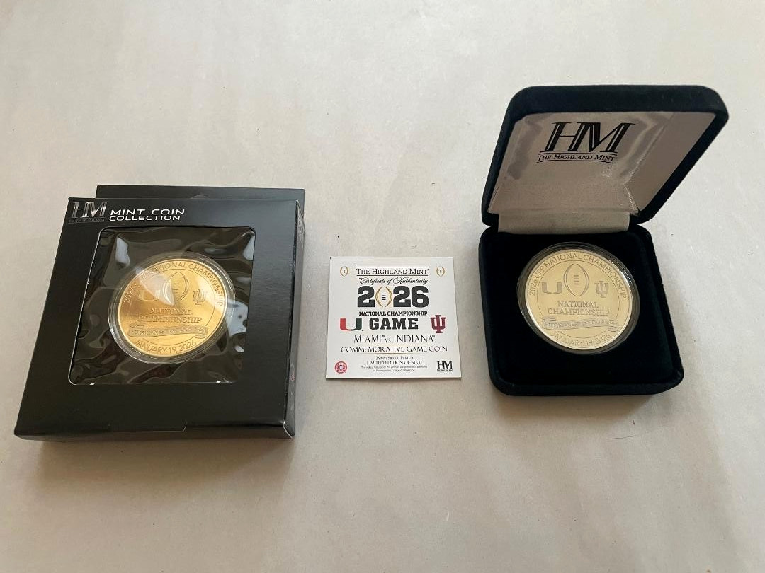 2 Pack Coin Combo from the 2026 CFP College Football National Championship Miami