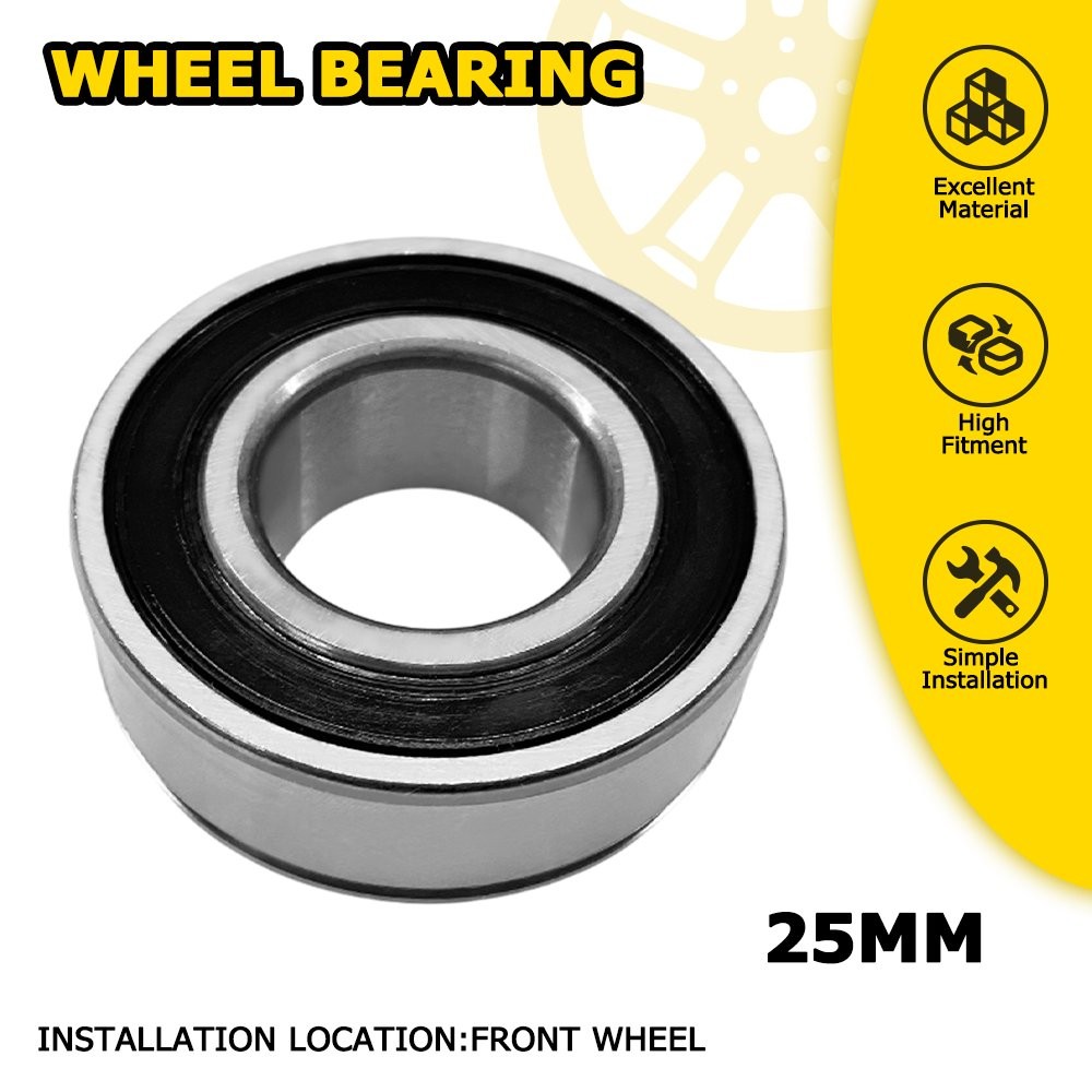 25mm ID Front Wheel Bearing Replace 1Kit For Harley 21" Wheels ABS Compatible US