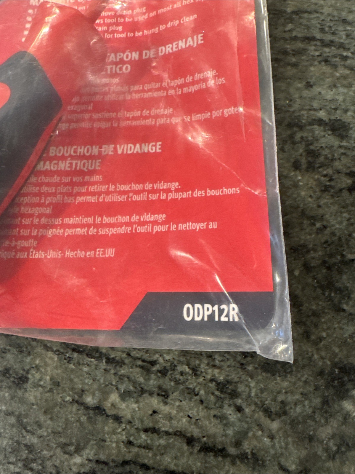 Snap-on odp12r magnetic oil drain plug remover new in sealed package