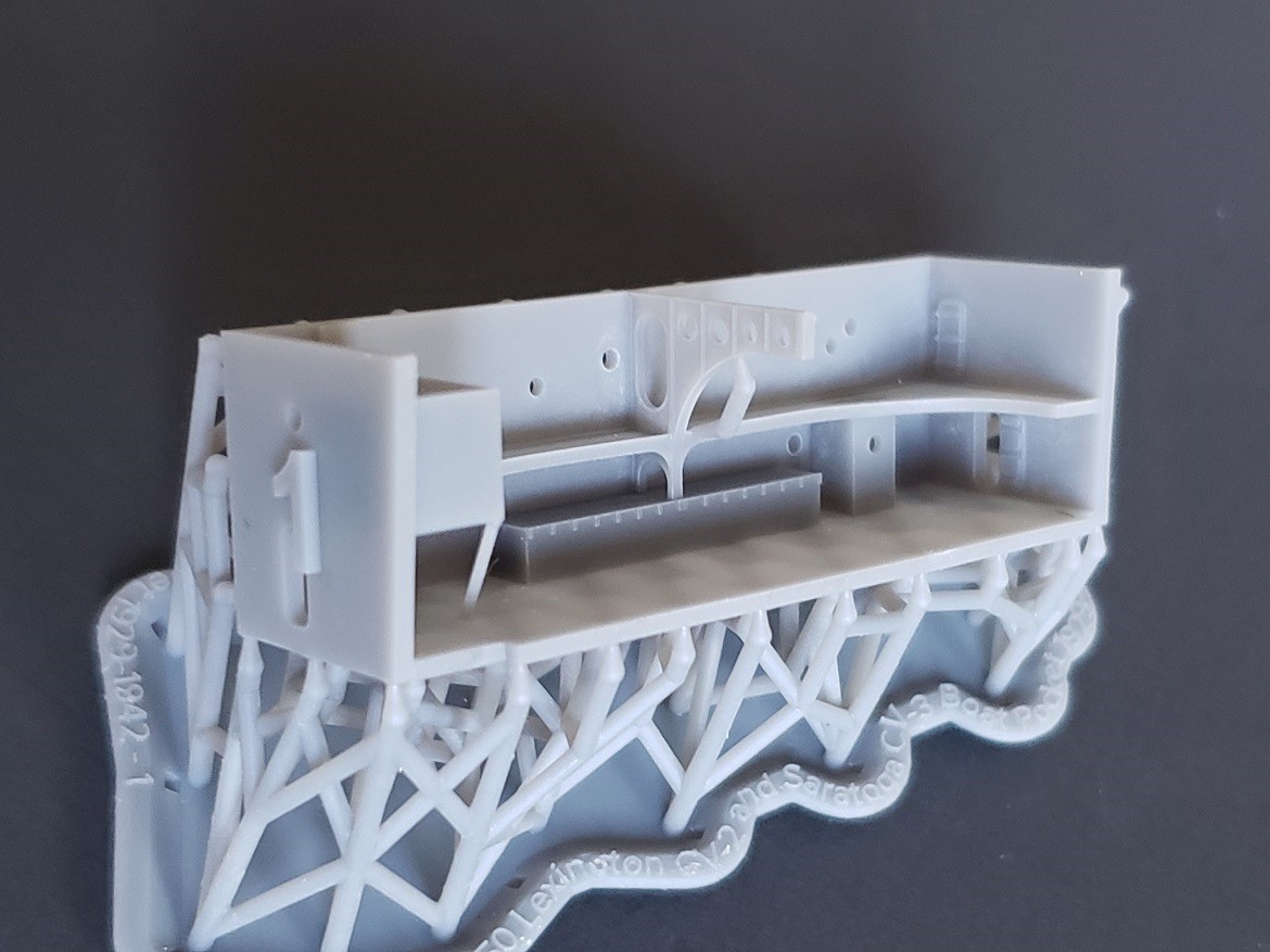 1/350 USS Lexington CV-2 and USS Saratoga CV-3 boat pockets, 1928-1942