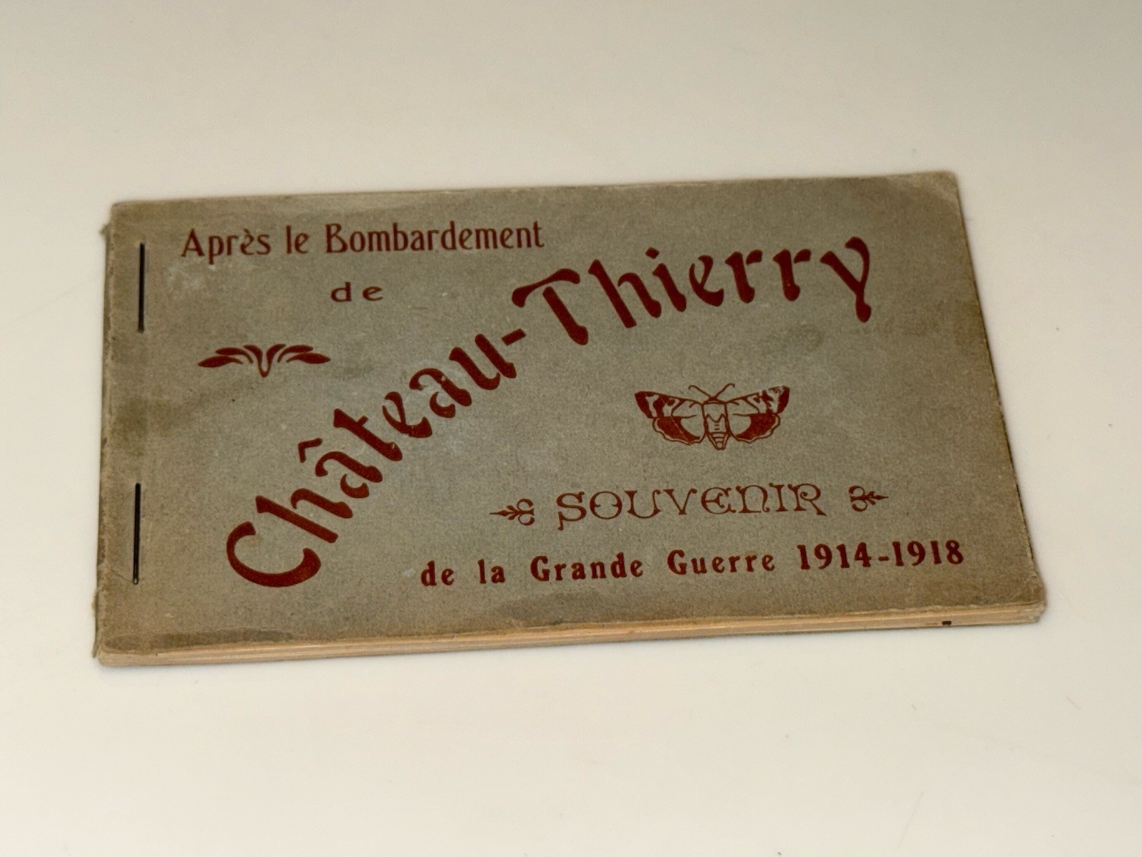 Vintage SET/12 Postcards Chateau-Thierry France Apres le Bombardement WW1 1918