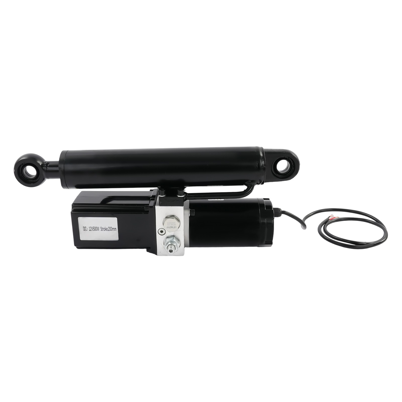 Heavy Duty Electro-Hydraulic Actuator 8" Stroke 4409 lbs Lift 12V 800W