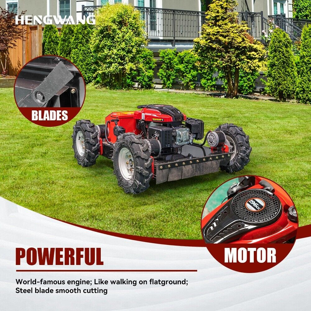 Free delivery remote control lawn mower with adjustable cutting height HW196